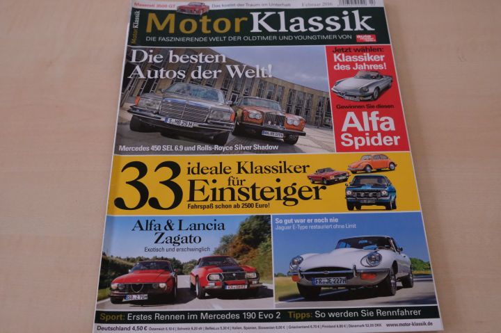 Deckblatt Motor Klassik (02/2016)
